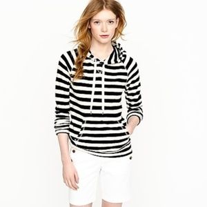 J. Crew Stripe Popover Hoodie // Size Medium
